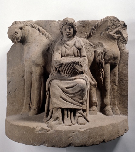Relief der thronenden Epona (Landesmuseum Württemberg, Stuttgart CC BY-SA)