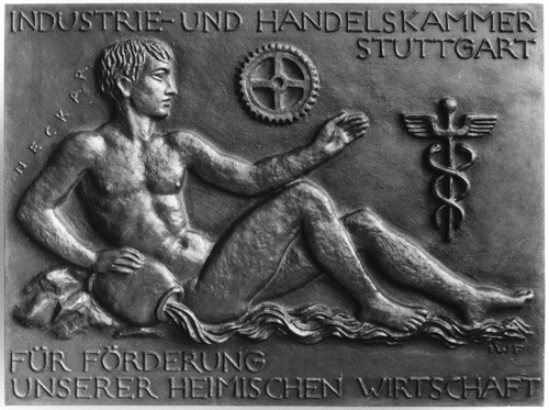 Große Ehrenplakette der Industrie- und Handelskammer (IHK) Stuttgart (Landesmuseum Württemberg, Stuttgart CC BY-SA)
