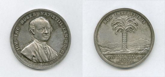 Medaille auf Johann Jakob Moser (Landesmuseum Württemberg, Stuttgart CC BY-SA)
