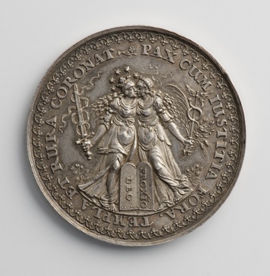 Medaille auf den Frieden, um 1642 (Landesmuseum Württemberg, Stuttgart CC BY-SA)