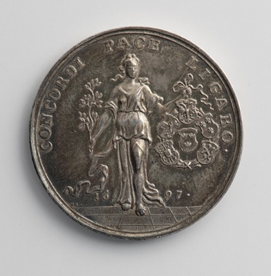 Medaille auf den Frieden von Rijswijk 1697 (Landesmuseum Württemberg, Stuttgart CC BY-SA)