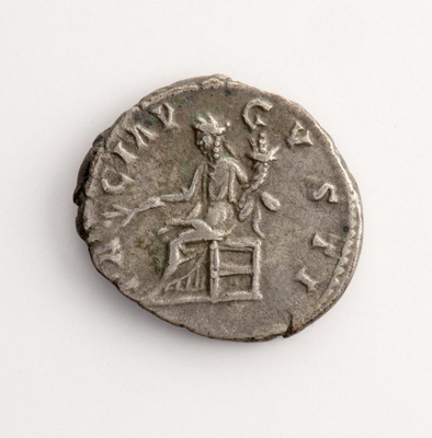 Denar des Septimius Severus mit Darstellung der Pax (Landesmuseum Württemberg, Stuttgart CC BY-SA)