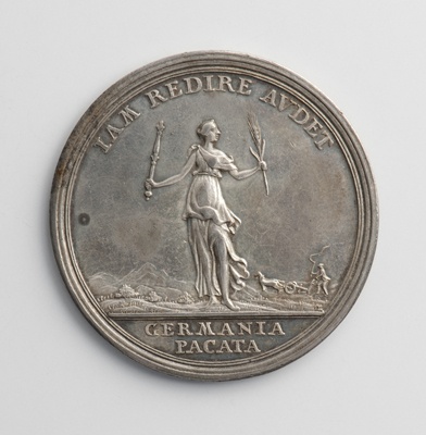 Medaille auf den Frieden von Hubertusburg 1763 (Landesmuseum Württemberg, Stuttgart CC BY-SA)