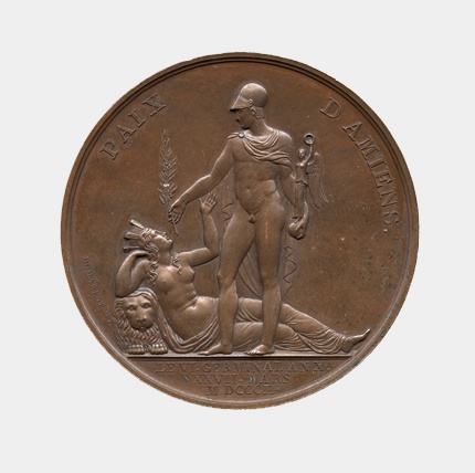 Medaille Napoleons auf den Frieden von Amiens 1802 (Landesmuseum Württemberg, Stuttgart CC BY-SA)