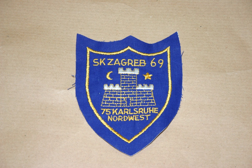 Abzeichen Sk Zagreb 69 (Stadtmuseum Karlsruhe CC BY-NC-SA)