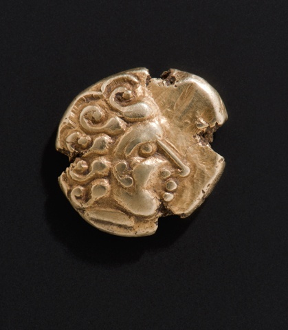 Spätkeltische Goldmünze (Landesmuseum Württemberg, Stuttgart CC BY-SA)