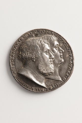 Medaille auf die Eintracht von Ottheinrich (1502-1559) und Philipp von der Pfalz (1503-1548) (Landesmuseum Württemberg, Stuttgart CC BY-SA)