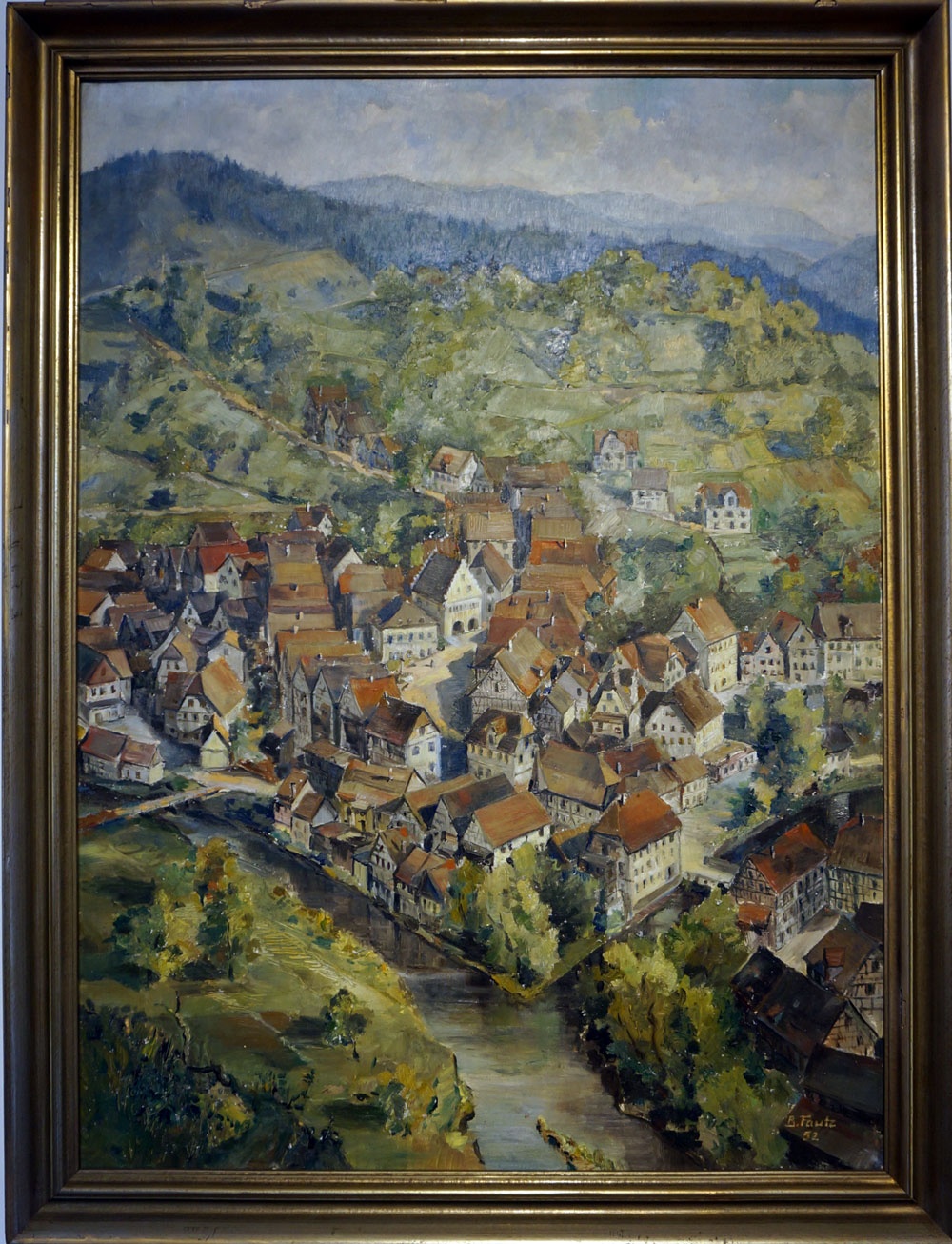 B. Fautz: Ansicht von Schiltach (Museum am Markt Schiltach CC BY-NC-SA)