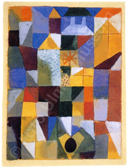 Paul Klee: Städtische Komposition mit gelben Fenstern 1919.267 (Ulmer Museum CC BY-NC-ND)