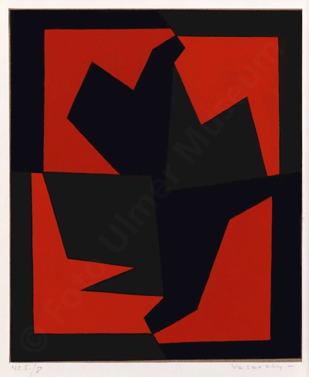 Victor Vasarely: Komposition No. 5/7 (Copyright VG Bild-Kunst, Bonn 2016. Ulmer Museum mit freundlicher Genehmigung von Pierre Vasarely, Aix-en-Provence RR-F)