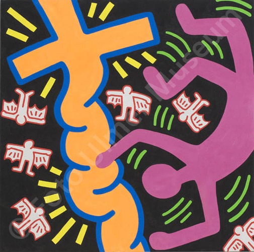 Keith Haring: Ohne Titel (Copyright Keith Haring Foundation. Ulmer Museum RR-F)