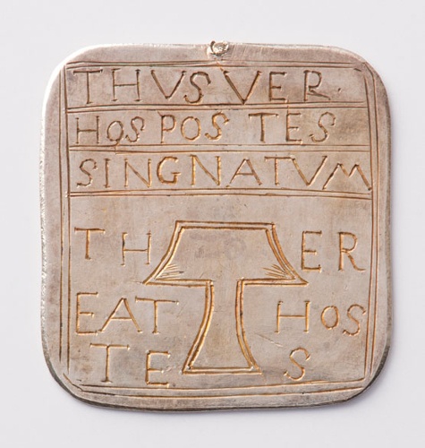 Viereckiges Amulett mit apotroäischer Inschrift (Landesmuseum Württemberg, Stuttgart CC BY-SA)