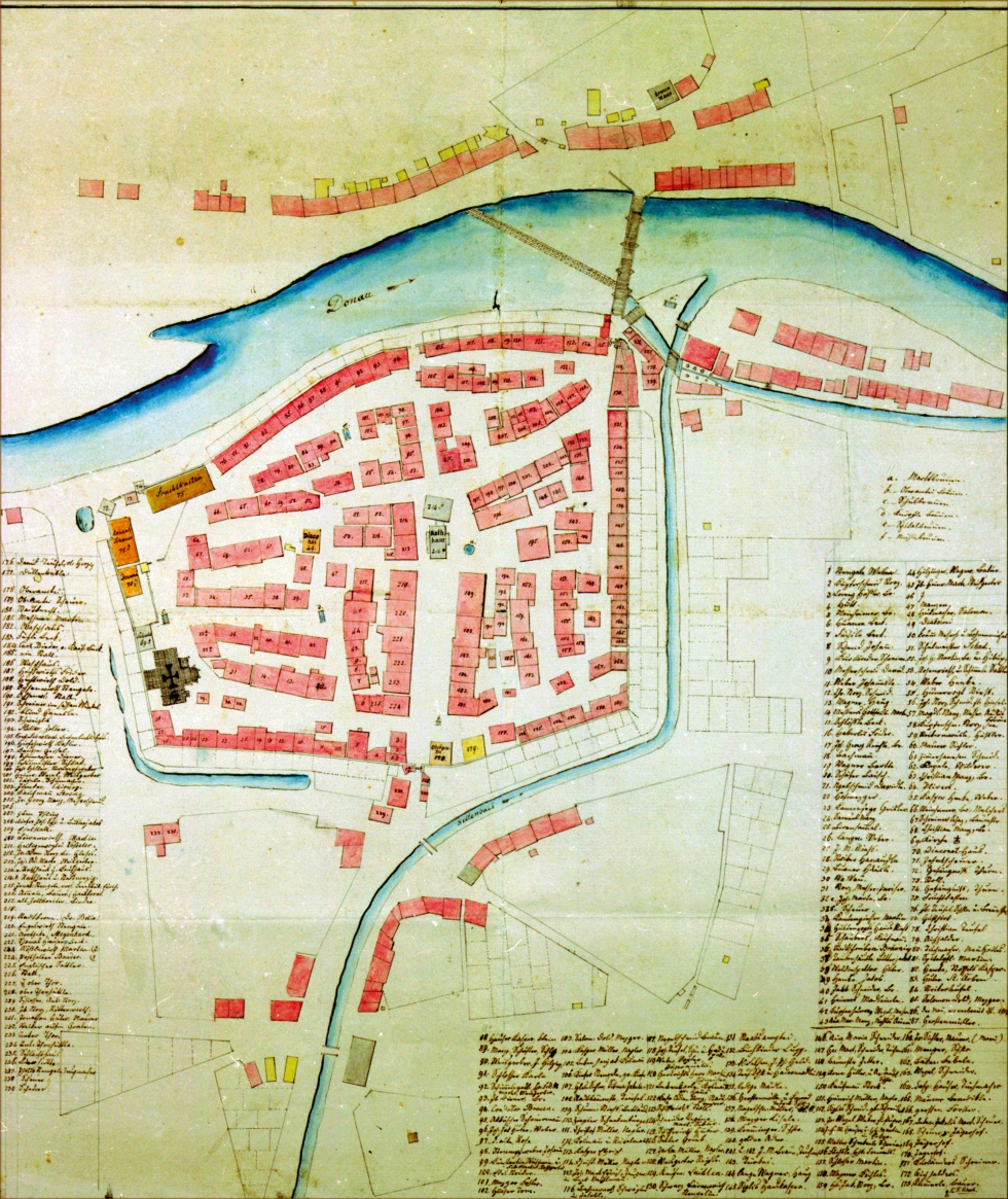 Stadtplan von Tuttlingen mit Hausbesitzerverzeichnis (Tuttlinger Haus CC BY-NC-SA)