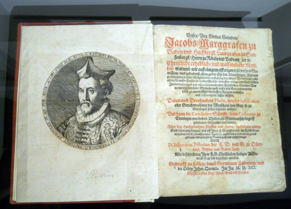 Johannses Pistorius &quot;Jacobs Marggrafen … Motifen&quot;, 1591 (Museum im Markgrafenschloss Emmendingen CC BY-NC-SA)
