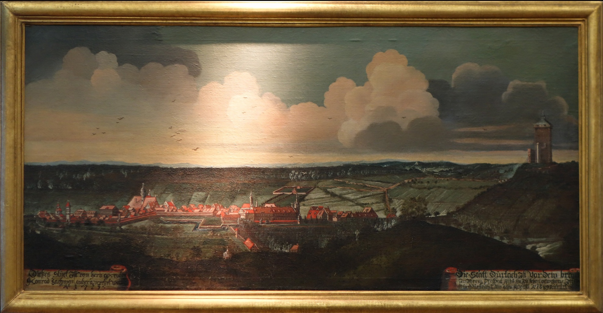Ansicht von Durlach (Pfinzgaumuseum in der Karlsburg CC BY-NC-SA)