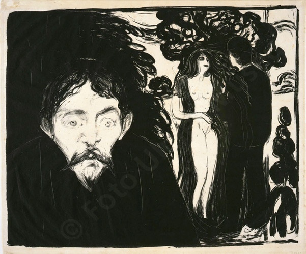 Edvard Munch: Eifersucht (Ulmer Museum CC BY-NC-ND)