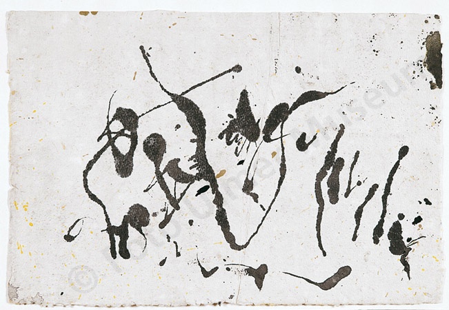 Jackson Pollock: Ohne Titel (Copyright Pollock-Krasner Foundation / VG Bild-Kunst, Bonn 2014. Ulmer Museum RR-F)