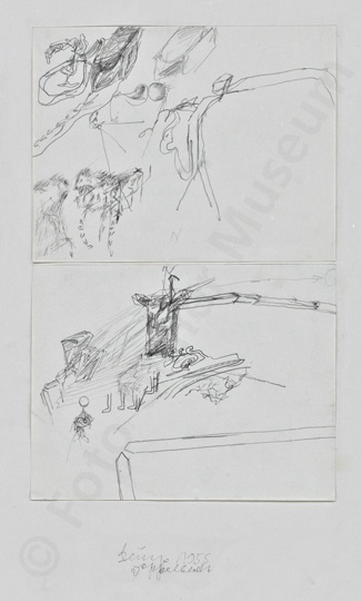 Joseph Beuys: Doppelblatt (Copyright VG Bild-Kunst, Bonn 2014. Ulmer Museum RR-F)