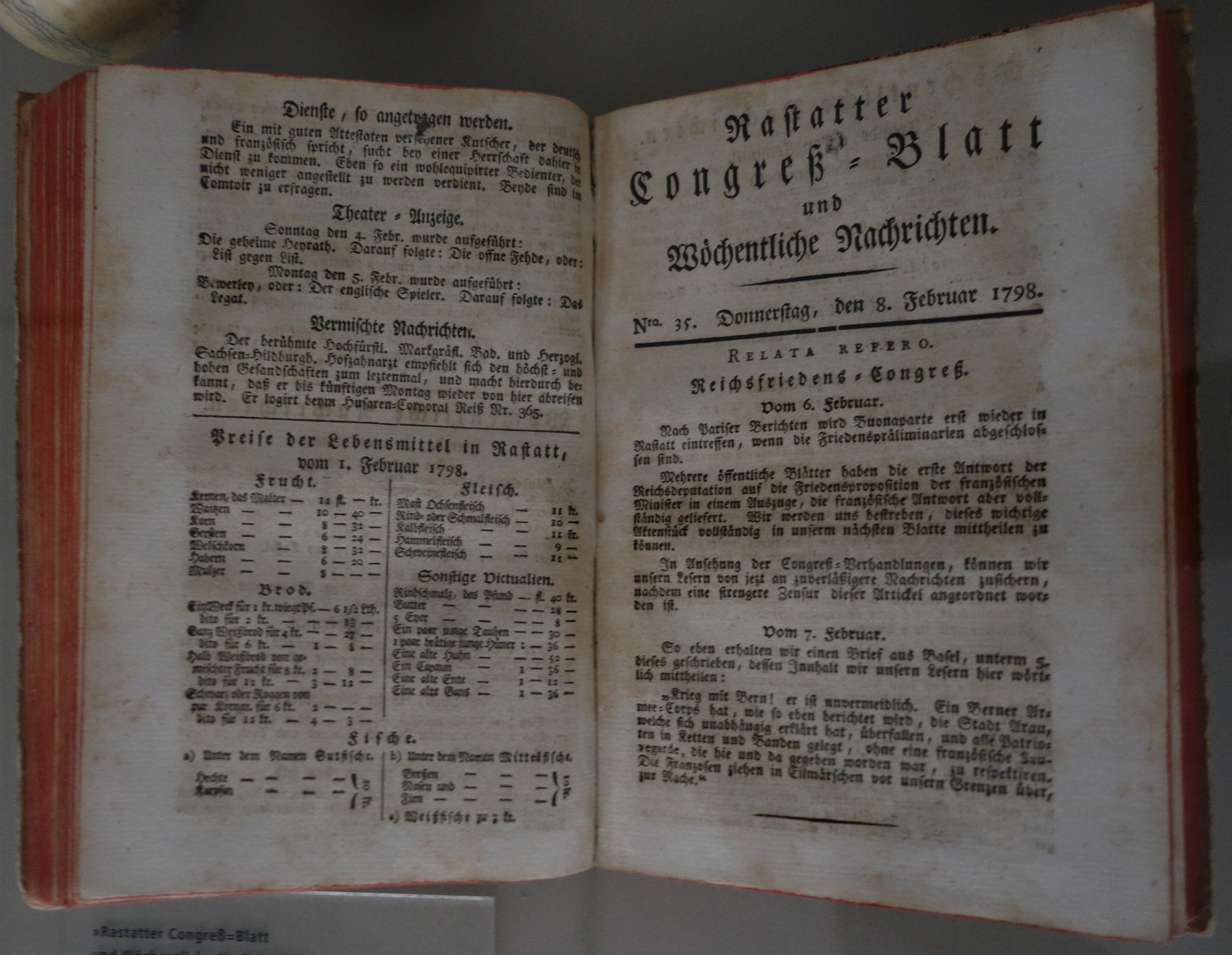 Rastatter Congreß Blatt 1797-1798 (Stadtmuseum Rastatt im Vogelschen Haus CC BY-NC-SA)