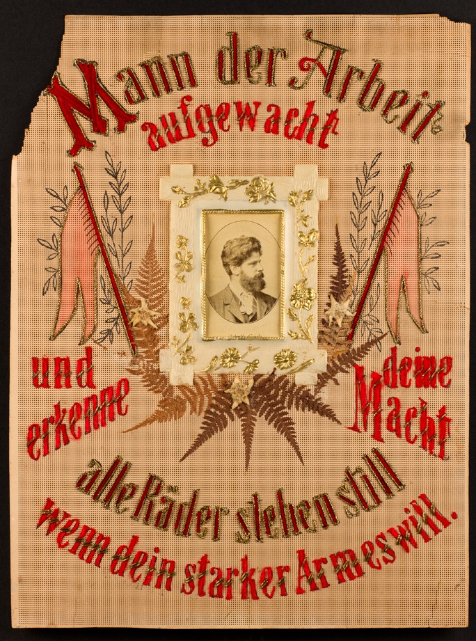 Stickbild Adolf Geck (Museum im Ritterhaus Offenburg CC BY-NC-SA)