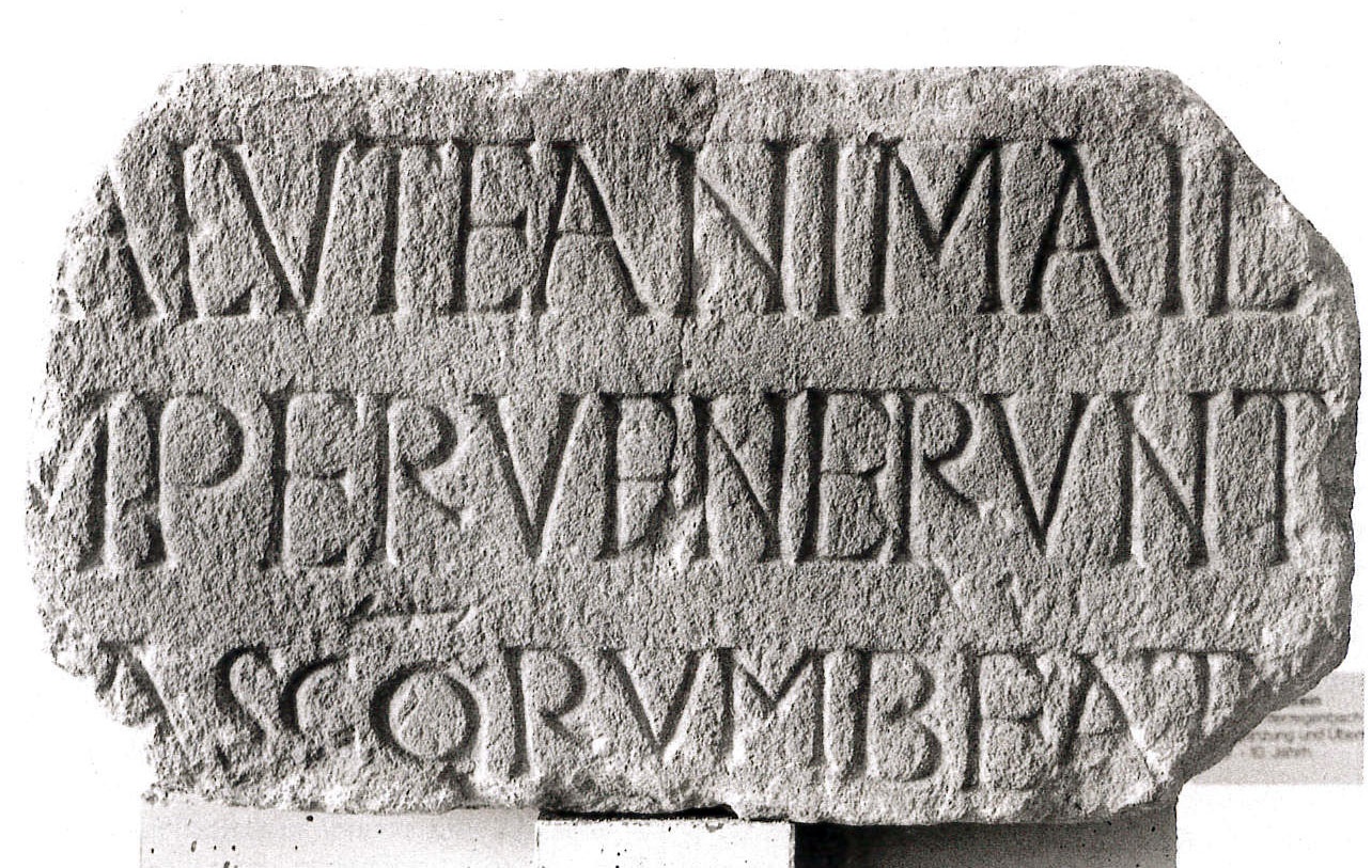 Inschriftstein aus Unterregenbach (Landesmuseum Württemberg, Stuttgart CC BY-SA)