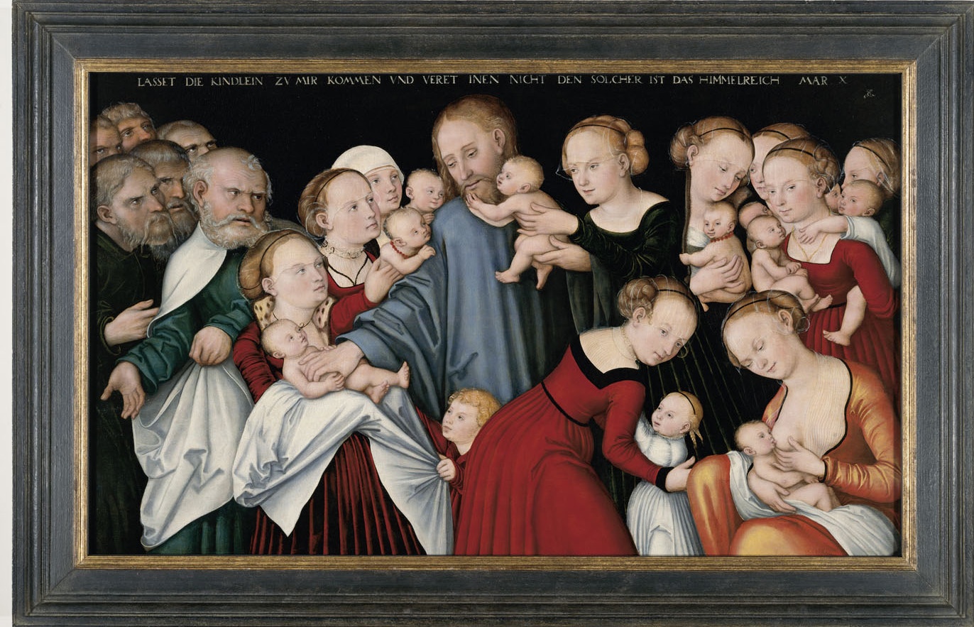 Lucas Cranach d. Ä.: Christus segnet die Kinder (Sammlung Würth CC BY-NC-SA)