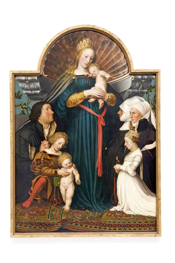 Hans Holbein d. J.: Madonna des Bürgermeisters Jacob Meyer zum Hasen (&quot;Schutzmantelmadonna&quot;) (Sammlung Würth CC BY-NC-SA)