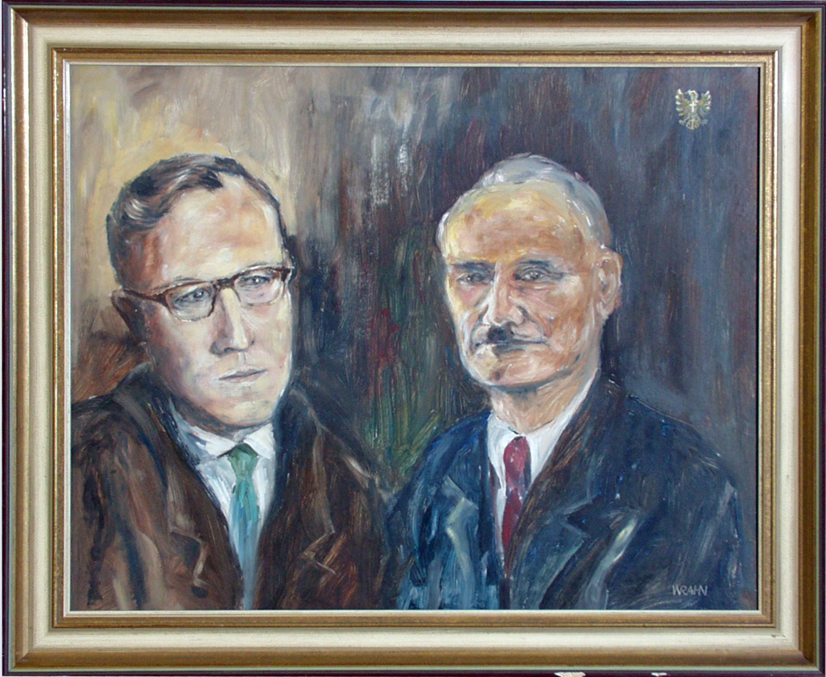 Wilhelm Rahn: Doppelbildnis Ulrich Regelmann und Arnulf Gutknecht (Stadtmuseum Rottweil CC BY)