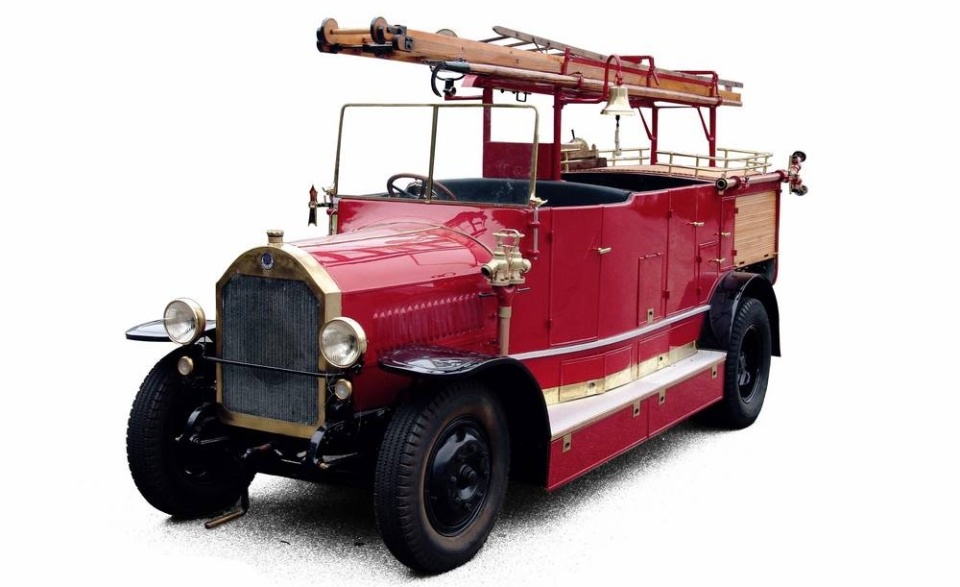 Automobilspritze Benz-Gaggenau (Feuerwehrmuseum Winnenden CC BY)