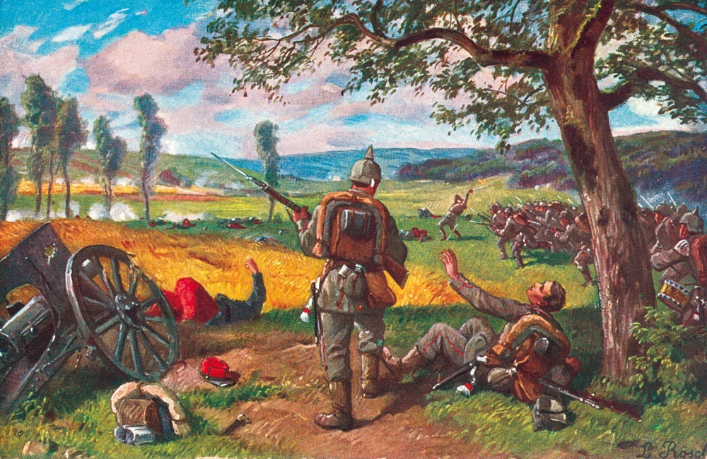 Postkarte &quot;Völkerkrieg 1914/15.&quot;, Verlagsanstalt M. Herpich, München, 1915 (Hohenloher Freilandmuseum Wackershofen CC BY-NC-SA)