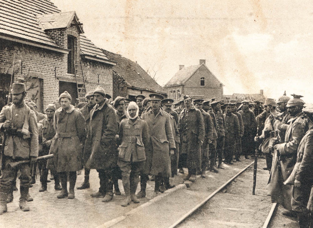 Feldpostkarte &quot;Kriegsgefangene Engländer&quot;, unbekannter Fotograf, 1915 (Hohenloher Freilandmuseum Wackershofen CC BY-NC-SA)