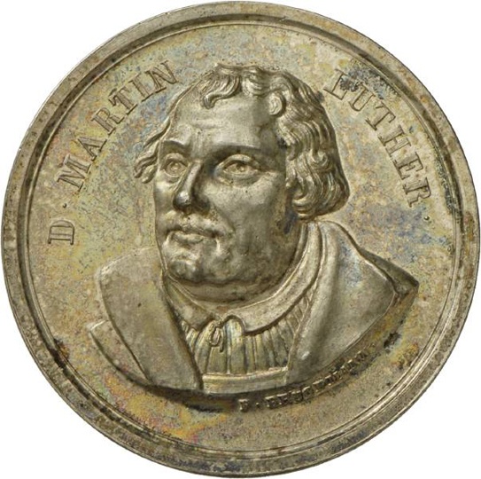 Heilbronner Medaille auf die 300-Jahrfeier der Reformation, 1817 (Landesmuseum Württemberg, Stuttgart CC BY-SA)