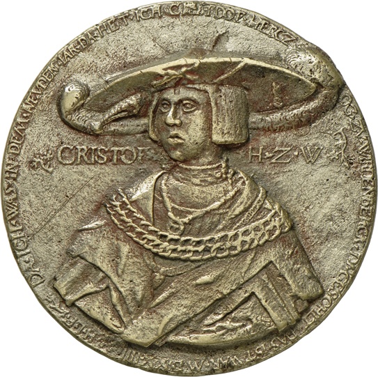 Medaille auf Herzog Christoph von Württemberg im neunten Lebensjahr, 1524 (Landesmuseum Württemberg, Stuttgart CC BY-SA)