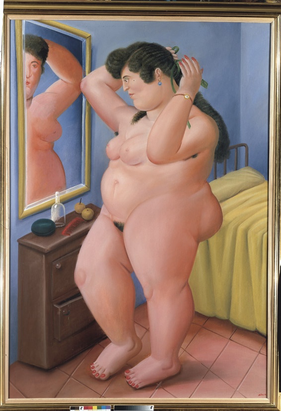 Fernando Botero: Woman in front of a mirror (Sammlung Würth CC BY-NC-SA)