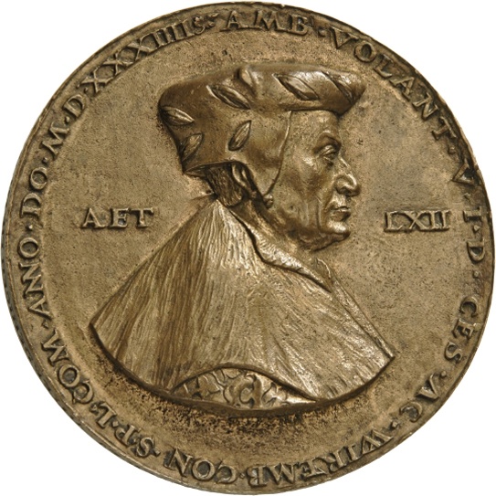 Hans Daucher, Medaille auf Ambrosius Volland, 1534 (Landesmuseum Württemberg, Stuttgart CC BY-SA)