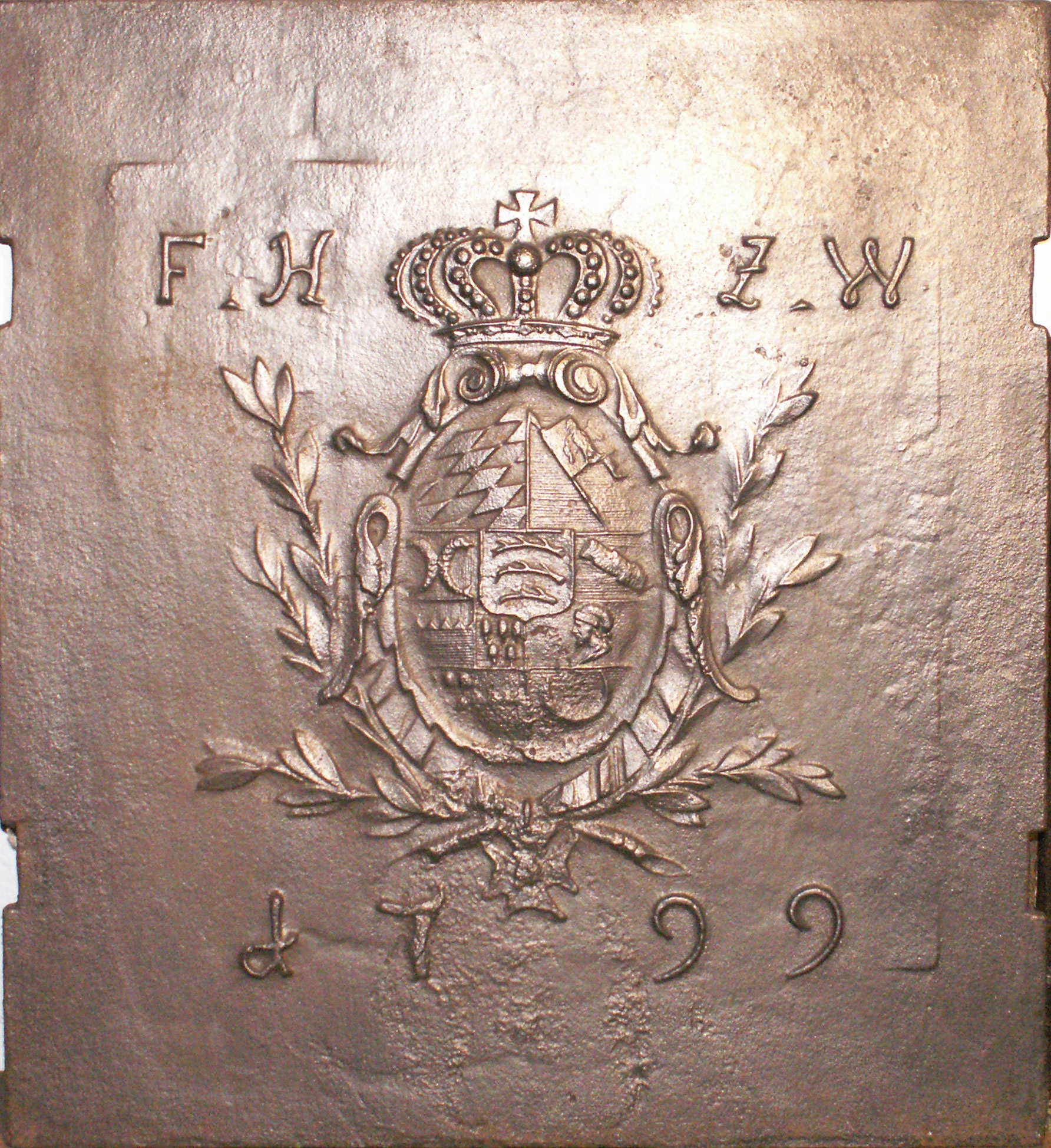 Ofenplatte mit dem Wappen der Herzöge von Württemberg (Renchtäler Heimatmuseum Oppenau CC BY)