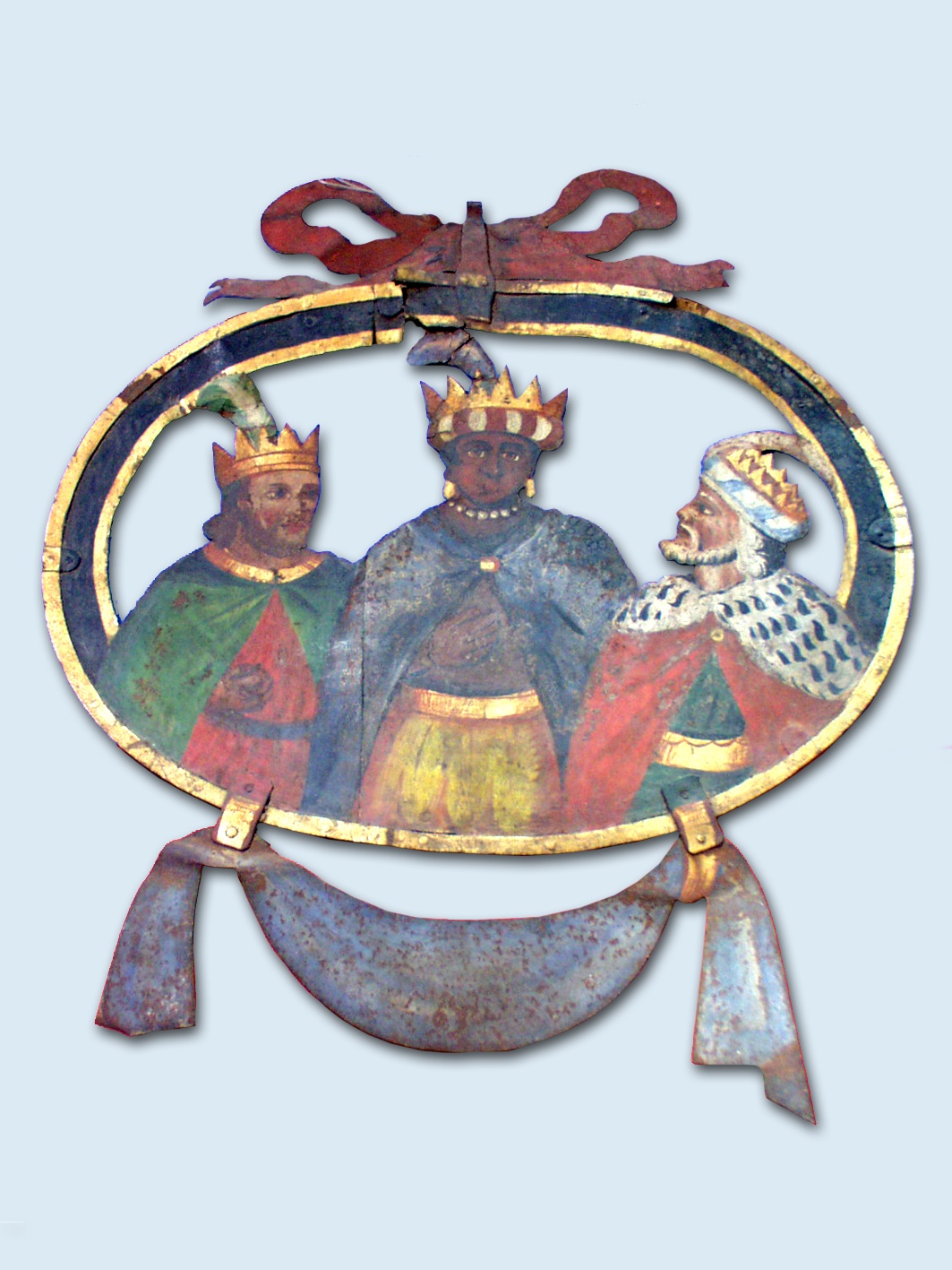 Wirtshausschild mit den Hl. Drei Königen (Stadtmuseum Rottweil CC BY)