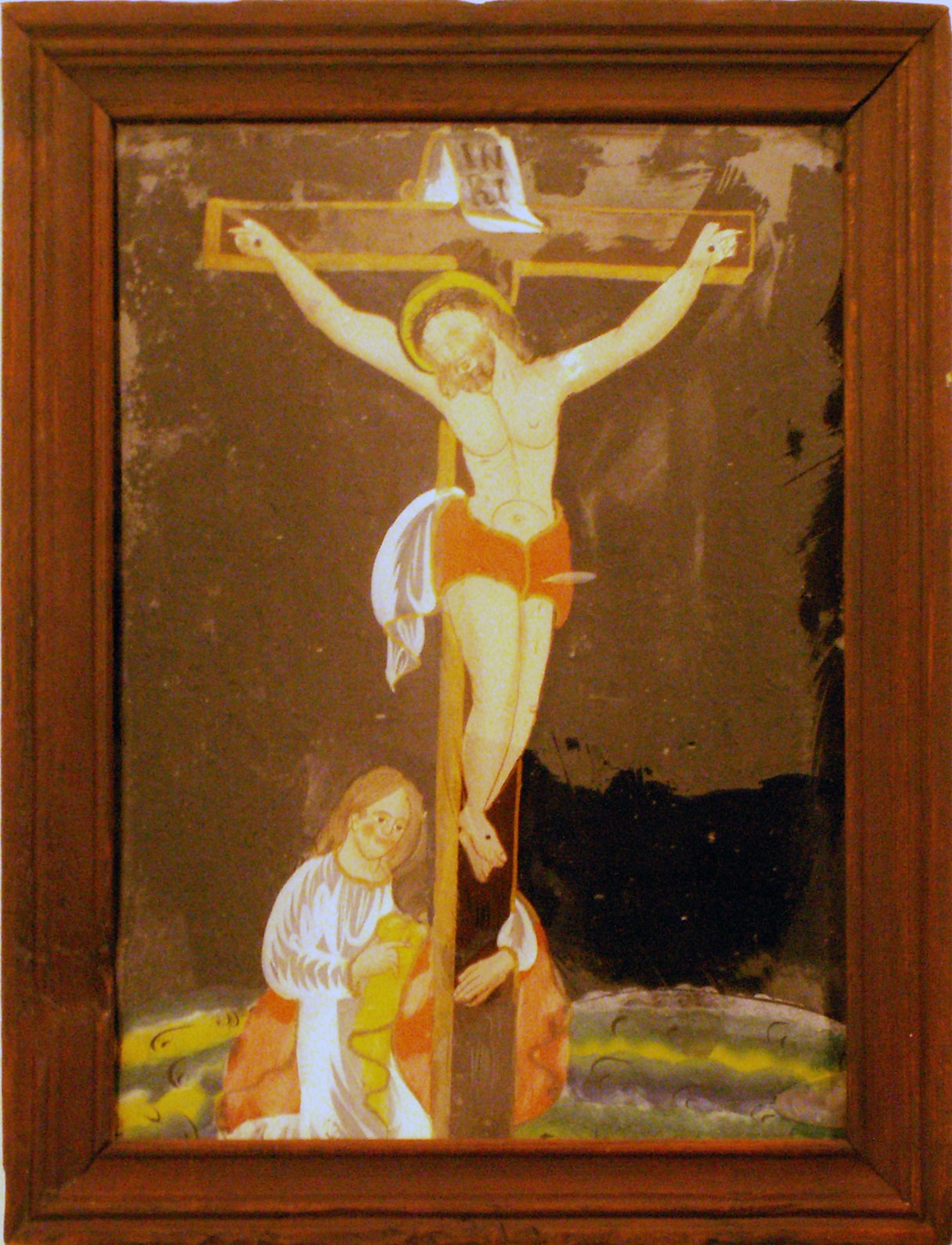 Anton Greßle: Maria Magdalena unter dem Kreuz (Renchtäler Heimatmuseum Oppenau CC BY)