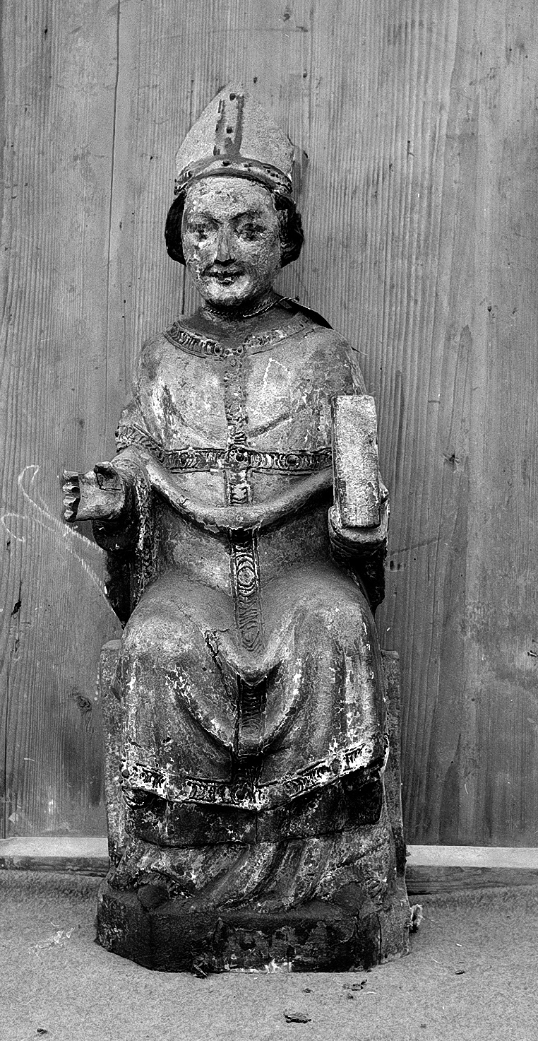Skulptur: Heiliger Bischof (Landesmuseum Württemberg, Stuttgart CC BY-SA)