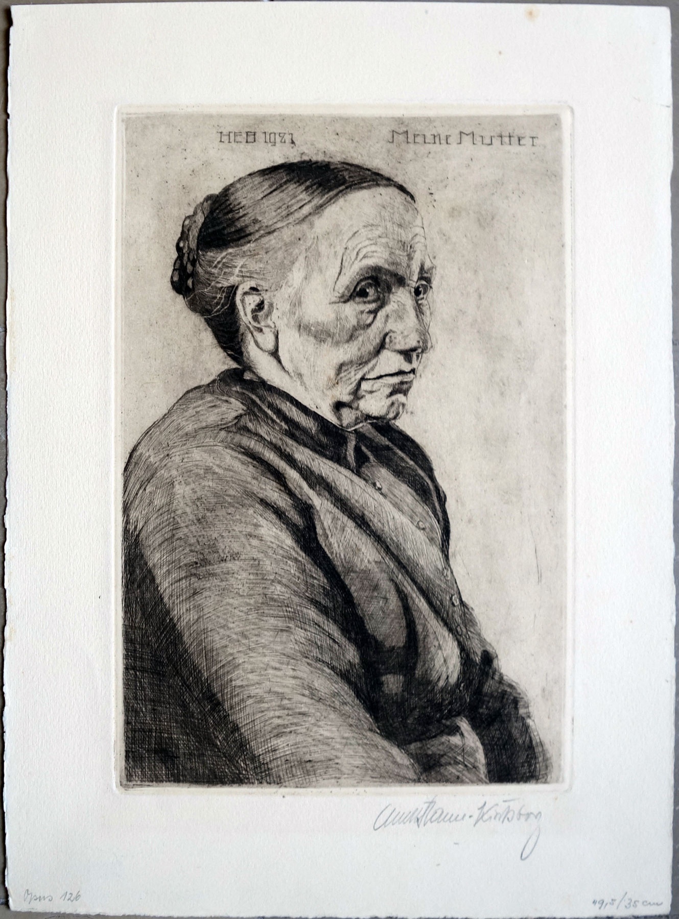 Hans Emil Braun-Kirchberg: Porträt Charlotte Braun (Sandelsches Museum Kirchberg an der Jagst CC BY)