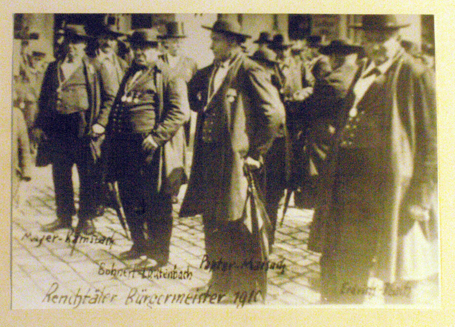 Fotografie &quot;Rentäler Bürgermeister 1910&quot; (Renchtäler Heimatmuseum Oppenau CC BY)