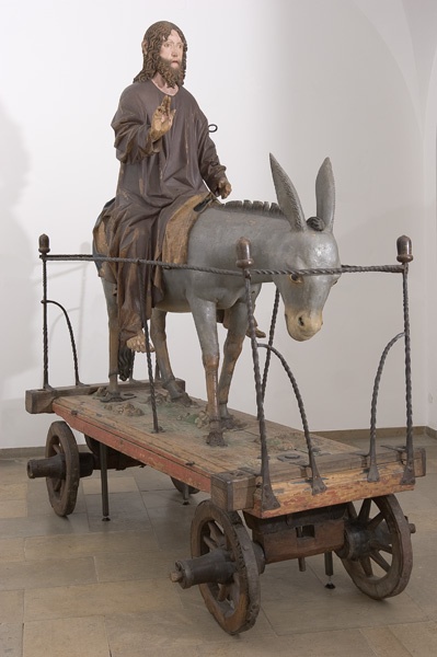 Hans Multscher (Werkstatt): Christus auf dem Palmesel (Ulmer Museum CC BY-NC-ND)