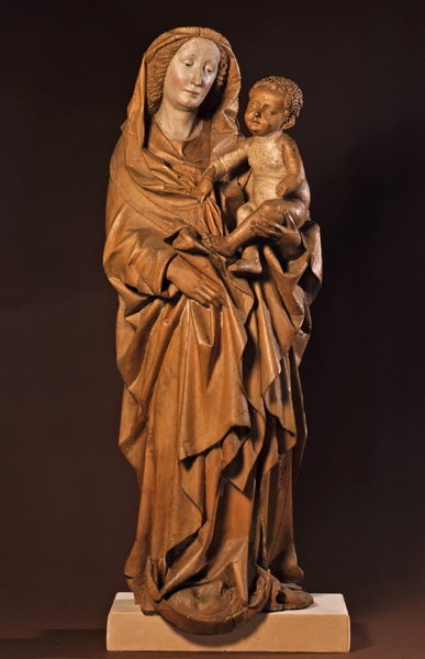 Hans Multscher: Maria mit dem Kind, so genannte "Bihlafinger Madonna" (Ulmer Museum CC BY-NC-ND)