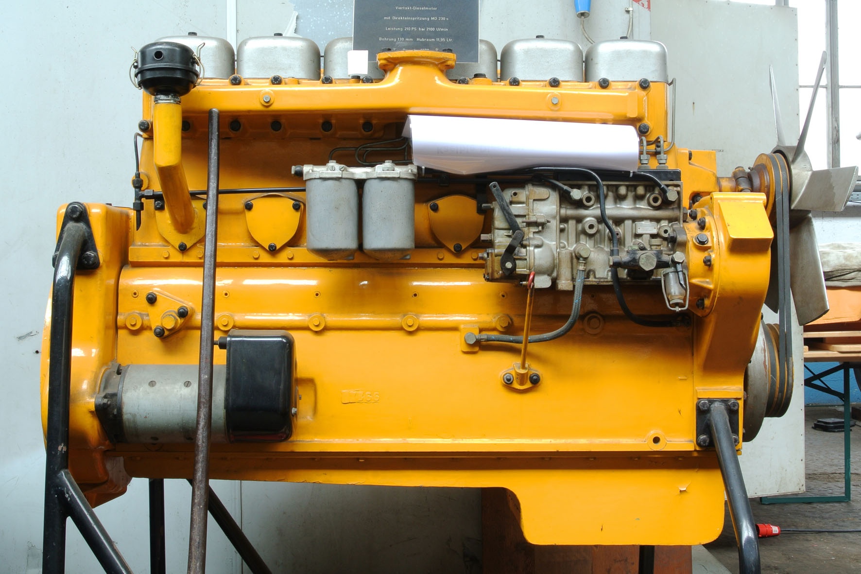 Kaelble Dieselmotor Typ MD 230 s (Techniksammlung Backnang CC BY)