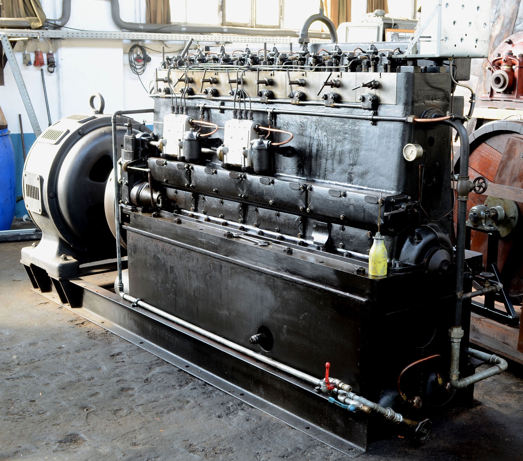 Kaelble Dieselmotor Typ F125a (Techniksammlung Backnang CC BY)