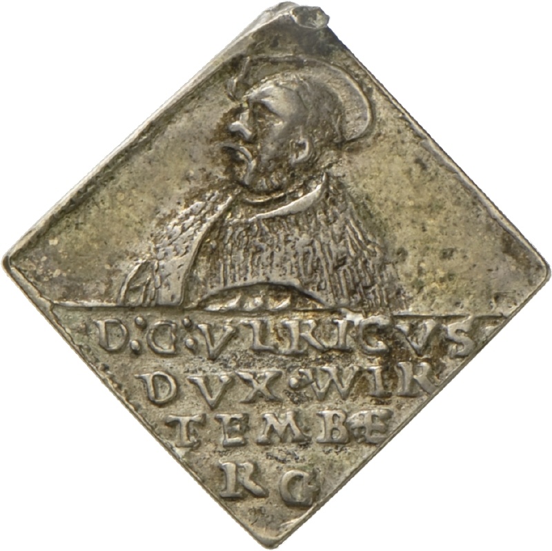 Medaille in Klippenform auf Herzog Ulrich von Württemberg (Landesmuseum Württemberg, Stuttgart CC BY-SA)