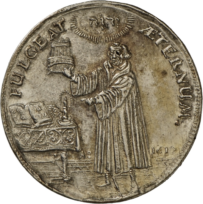 Medaille von Christian Maler auf das Reformationsjubiläum 1617 (Landesmuseum Württemberg, Stuttgart CC BY-SA)