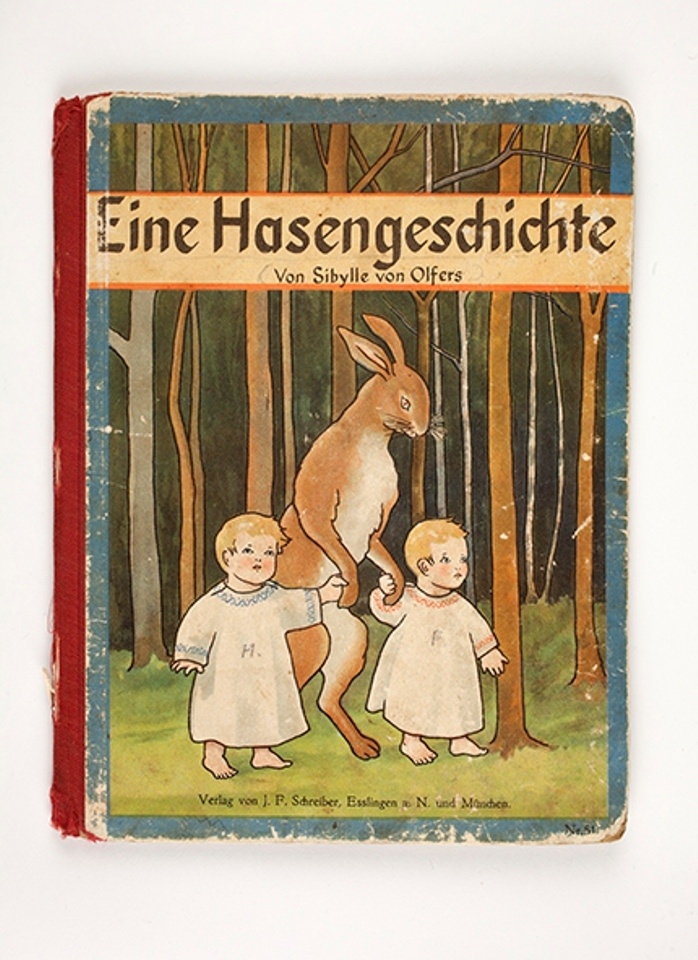 Kinderbuch: "Eine Hasengeschichte" (Donauschwäbisches Zentralmuseum Ulm CC BY-NC-SA)