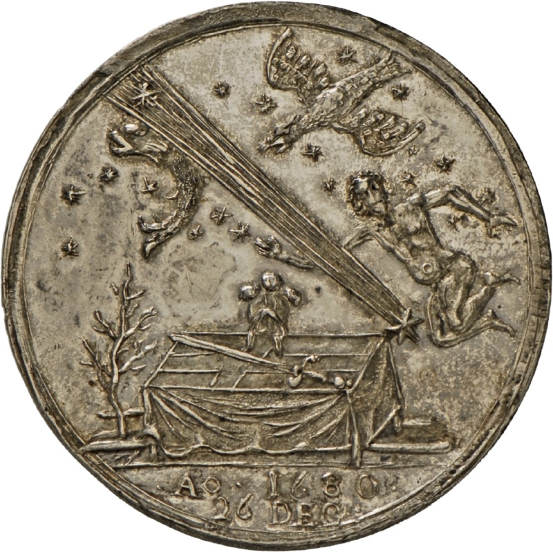 Medaille auf den großen Kometen 1680 (Landesmuseum Württemberg, Stuttgart CC BY-SA)