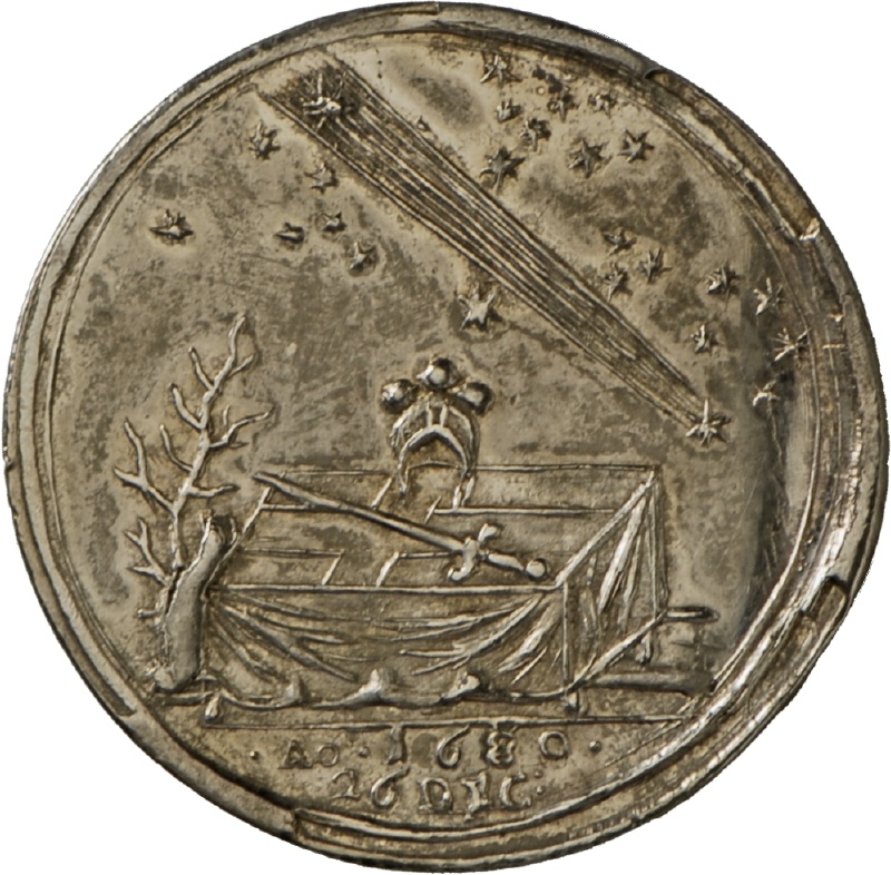 Medaille auf den großen Kometen 1680/81 (Landesmuseum Württemberg, Stuttgart CC BY-SA)